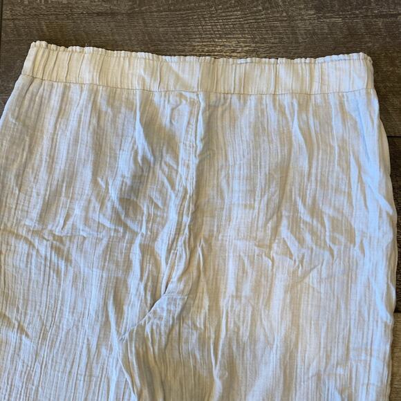 NWT GAP Women's Mid Rise Gauze Wide Leg Pull On Pant Beige Size XL - Picture 10 of 10